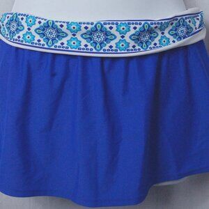 Sonoma Royal Blue w/Trim Swimwear Swim Skirt Size Small